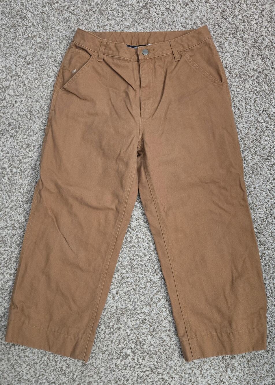 CARHARTT Youth Flannel Lined Canvas Pants Size 16 Inseam 21" School Outdoors